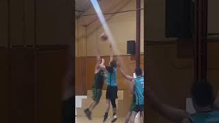 Steph Campbell & Ben Bromwich drives to the basket #basketball #community #letsplay #ballislife