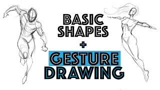 Gesture Drawing with Basic Shapes