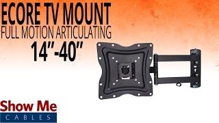 How To Install A Full Motion Articulating TV Mount For TV's Between 14" To 40" #17-415-001