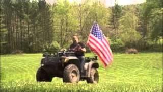 Redneck celebrates bin Laden's death by riding ATV, shooting gun