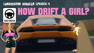 PINK46 - sim racing girl, how drift a girl? Test drive Lamborghini