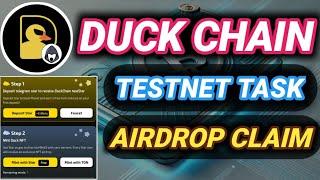 duck chain testnet guide I duck chain airdrop I duck coin listing on okx I duck coin withdrawal