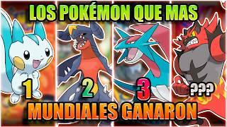 Los POKEMON que MAS MUNDIALES han GANADO