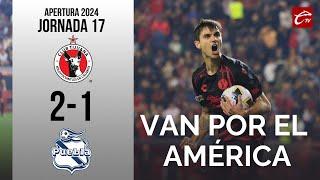 RESUMEN: XOLOS 2-1 PUEBLA | JORNADA 17 | APERTURA 2024 | LIGA MX | CALIENTE TV