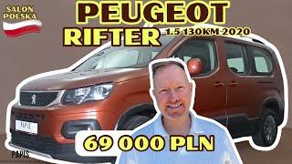 PEUGEOT RIFTER STANDARD 1.5 BLUEHDI 130KM 2020' SalonPL 69 000 PLN