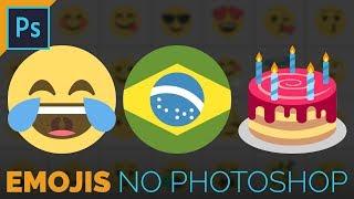 COMO ACESSAR OS EMOJIS DO PHOTOSHOP