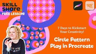 Skillshare Class Trailer + Free Lesson! Circle Pattern Play in Procreate