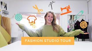 FASHION STUDIO TOUR | Custom Build Sewing Space & Atelier (Next to a Cow Shed!)