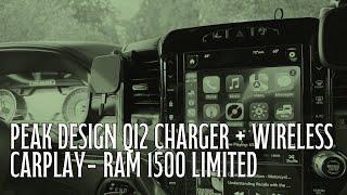 RAM 1500: Peak Design Qi2 Charger + Wireless CarPlay for iPhone 16 Pro