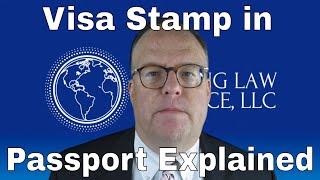 Getting Visa Stamp in Passport