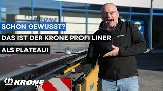 Did you know? This is the KRONE Profi as a plateau. | KRONE TV