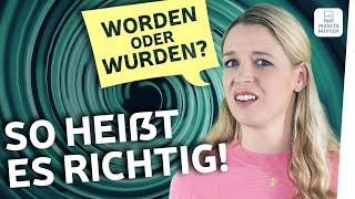 worden oder wurden? | Deutsche Grammatik einfach erklärt