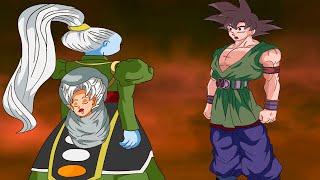 Goku sees the birth of Gon his third child with the angel Vados