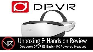 The VR Shop - Unboxing & Hands on Review - Deepoon DPVR E3 Basic