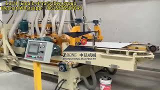 House Prefabricated Fiber Cement Board production Line, Flow on process