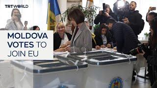 Moldova votes ‘yes’ to joining the EU in a referendum on Sunday