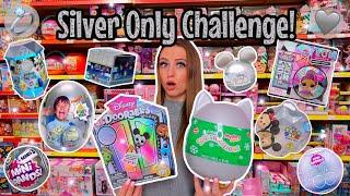 Shop with me for *SILVER ONLY* Mystery Toys Challenge!!🫢🩶 (MUST SEE!!) | Rhia Official