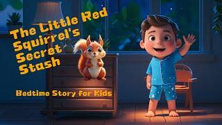 The Little Red Squirrel's Secret Stash️ | Bedtime Story for Kids  | Nighty Night Stories