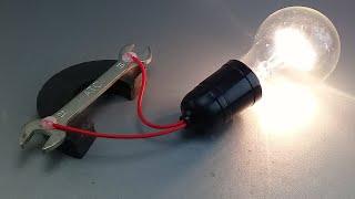 220v Electric Science Free Energy using Magnet with Light Bulb at home