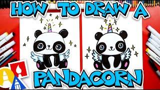 How To Draw A Pandacorn (Panda Unicorn)