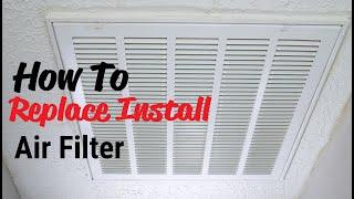 How To Replace Install Air Filter Home HVAC Easy Simple