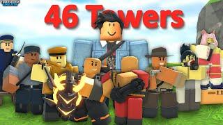 I Used EVERY Tower in Roblox Tower Defense Simulator