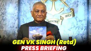 LIVE: Press Briefing by Mizoram Governor Gen VK Singh (Retired) | NDA Passing out Parade | Pune