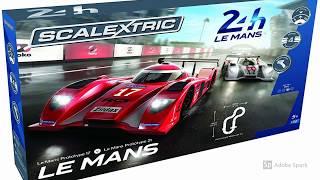 Scalextric 24Hr Le Mans Sports Cars Slot Car Analog 1:32 Race Track Set