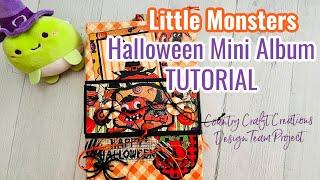 Halloween  Mini Album Tutorial | Country Craft Creations | Little Monsters Design Team Project