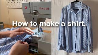 How to Make a Shirt - Sewing the Fabrics Store Noa Shirt - FREE Pattern