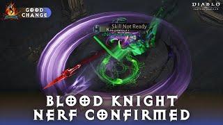 Diablo Immortal - Blood Knight Nerf Confirmed... But It's Actually A Good Change