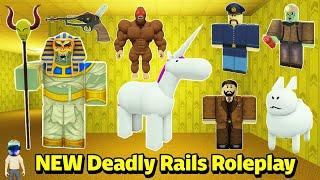 [ Fixes ] How to Get ALL 8 Morphs & Badges | Deadly Rails Roleplay ! #roblox #deadrails