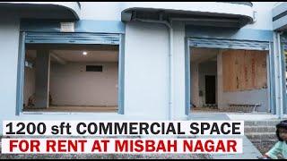 1200 sft COMMERCIAL SPACE FOR RENT AT MISBAH NAGAR, AJMERI HILLS, MSK MILL, GULBARGA