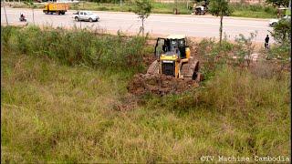 Beat The Best SHANTUI Dozer DH17C2 Open Forest Cutting One by One & Push the Rocks Install New Road