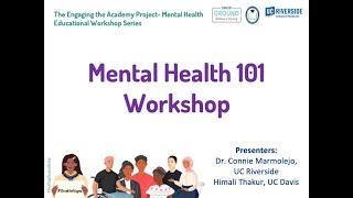 Workshop 1: Mental Health 101