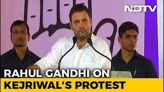 Rahul Gandhi Ends Silence On Delhi Deadlock, Targets PM, Arvind Kejriwal