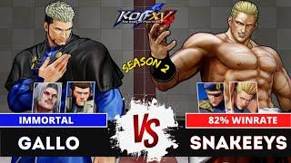 KOFXVGALLO (Maxima/Rugal/Goenitz) vs SNAKEEYS (Heidern/Beni/Geese)Ranked Match - 09/24