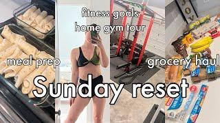 DECEMBER SUNDAY RESET: grocery haul, meal prep, grocery budget goals, fitness goals and more!