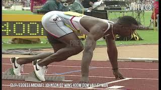 Athletics Archive | Michael Johnson winning 400M at Dom Valley | greatest ever runner?