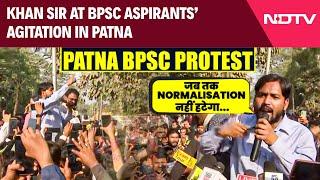 Khan Sir Patna | ‘Won’t Move Until...': Khan Sir At BPSC Aspirants’ Agitation In Patna