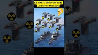 8X RPK-1 Vikhr Grenade Launcher Damage | Modern Warships #shorts