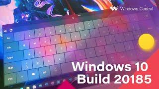 Windows 10 Build 20185 - New Touch Keyboard + Emoji Panel