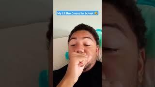 My Lil Bro Cursed in School  #funny #entertainment #comedy #skit