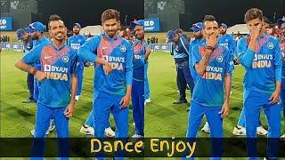 Yuzvendra chahal and Shreyas iyer dance in winning series with New Zealand