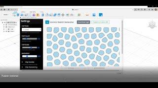 Fusion 360: Make a Voronoi Pattern