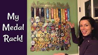 My Medal Rack: Hanging 70 runDisney Medals!