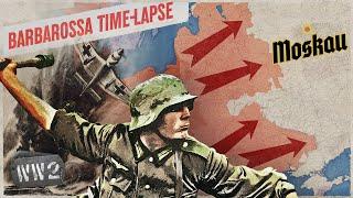 Operation Barbarossa Time-Lapse Map - Eastern Front 1941-1942 - WW2