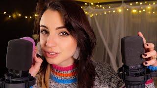 ASMR | Up Close Cozy & Safe Affirmations | Ear to Ear Whispering & Brushing