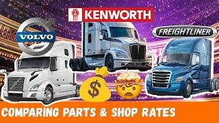 Kenworth VS Volvo VS Freightliner Truck Parts Price Showdown