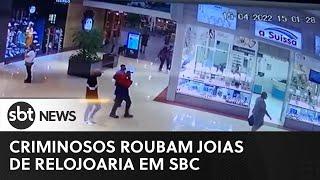 Quadrilha assalta relojoaria em shopping de São Bernardo do Campo (SP)